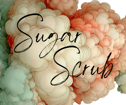 sugar scrub jar white 