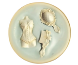 wax souffle cup with decorative embeds