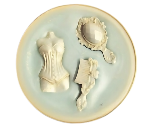 wax souffle cup with decorative embeds